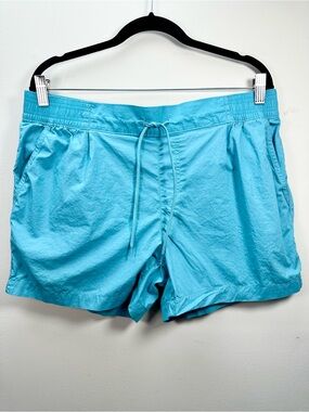 Columbia Women's Norgate 4” Inseam Shorts, Organic Cotton, Light Blue, Large
